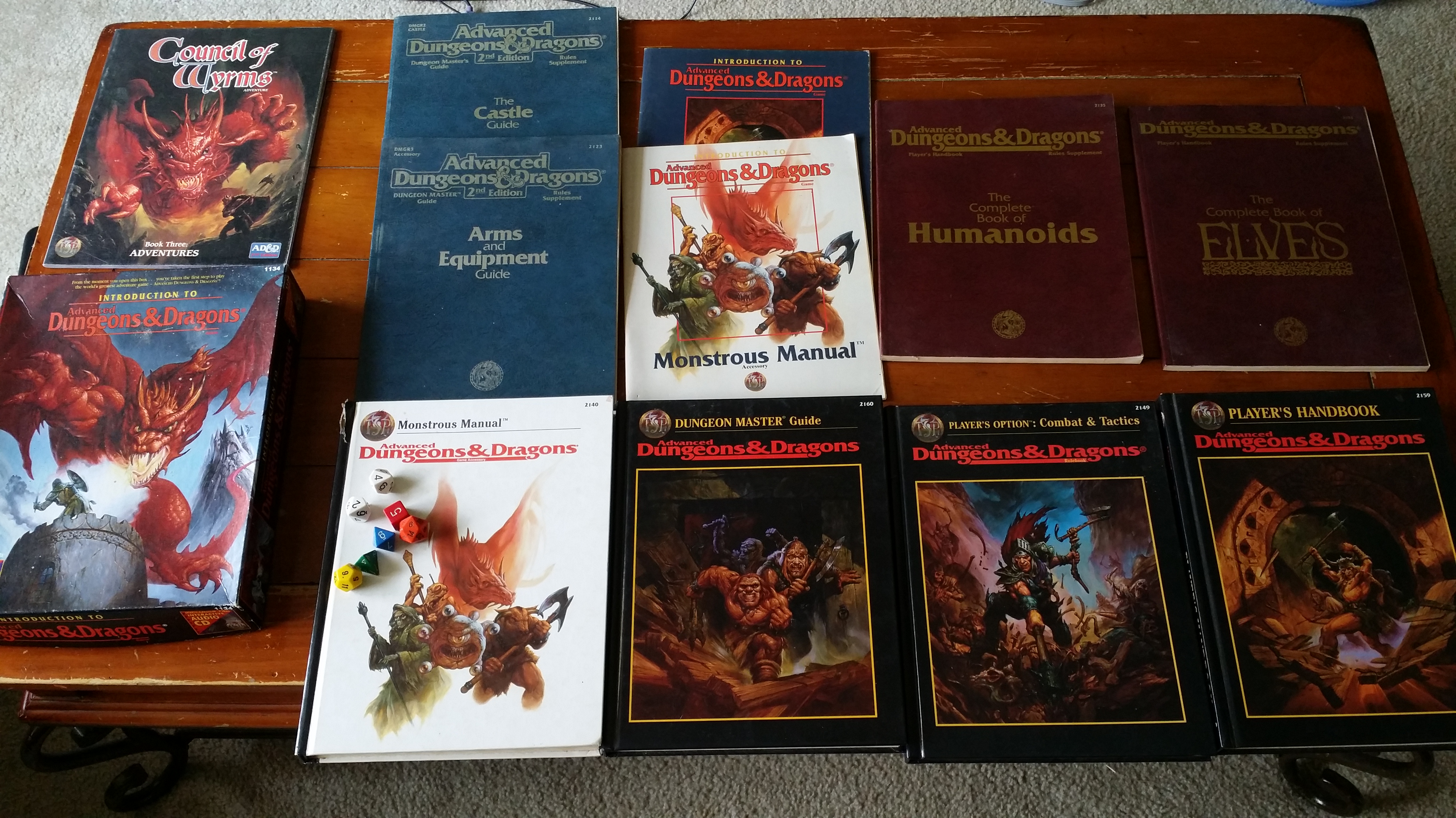My collection of TTRPG books